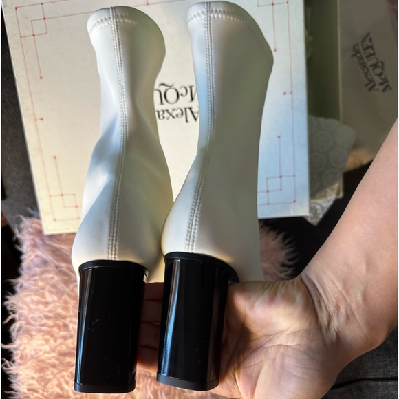 ALEXANDER MCQUEEN Neoprene Sock Boots US9 EU39 Made in Italy Authentic - Picture 14 of 17